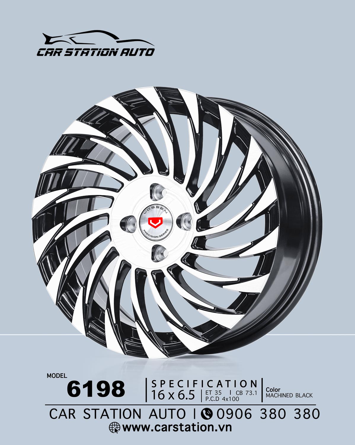 Mâm 16 inch – 6198 - Car Station Auto