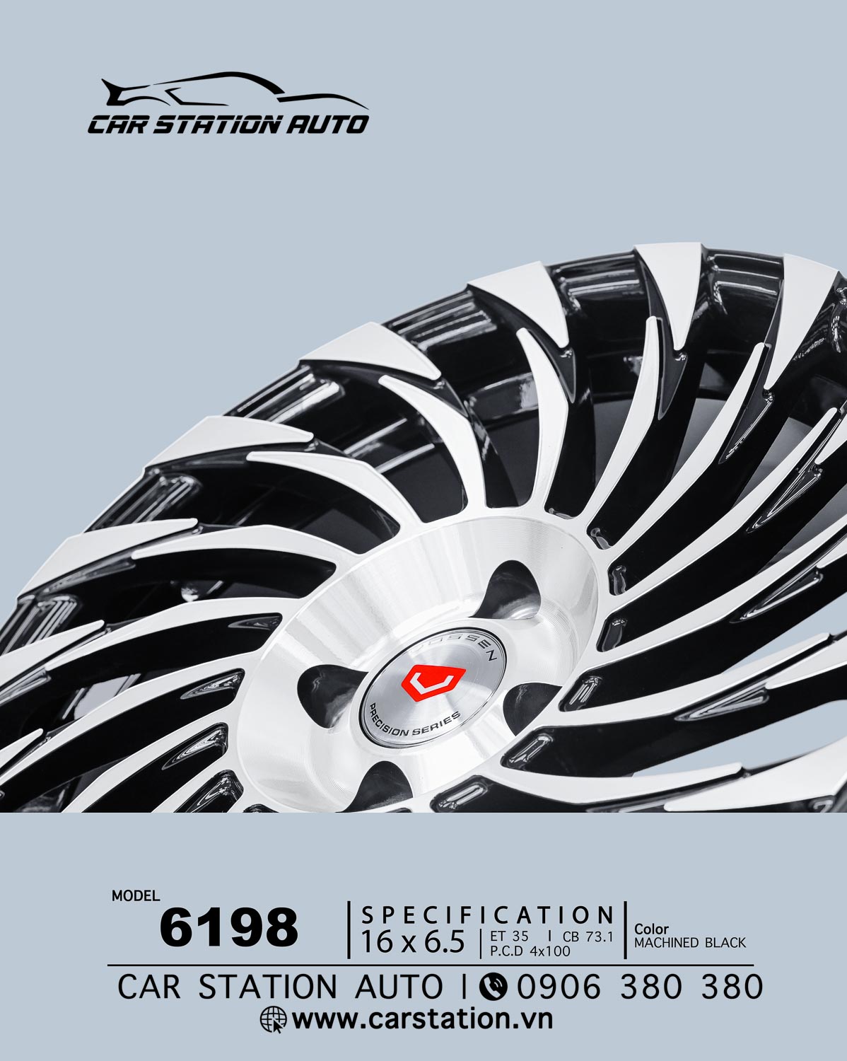 Mâm 16 inch – 6198 - Car Station Auto