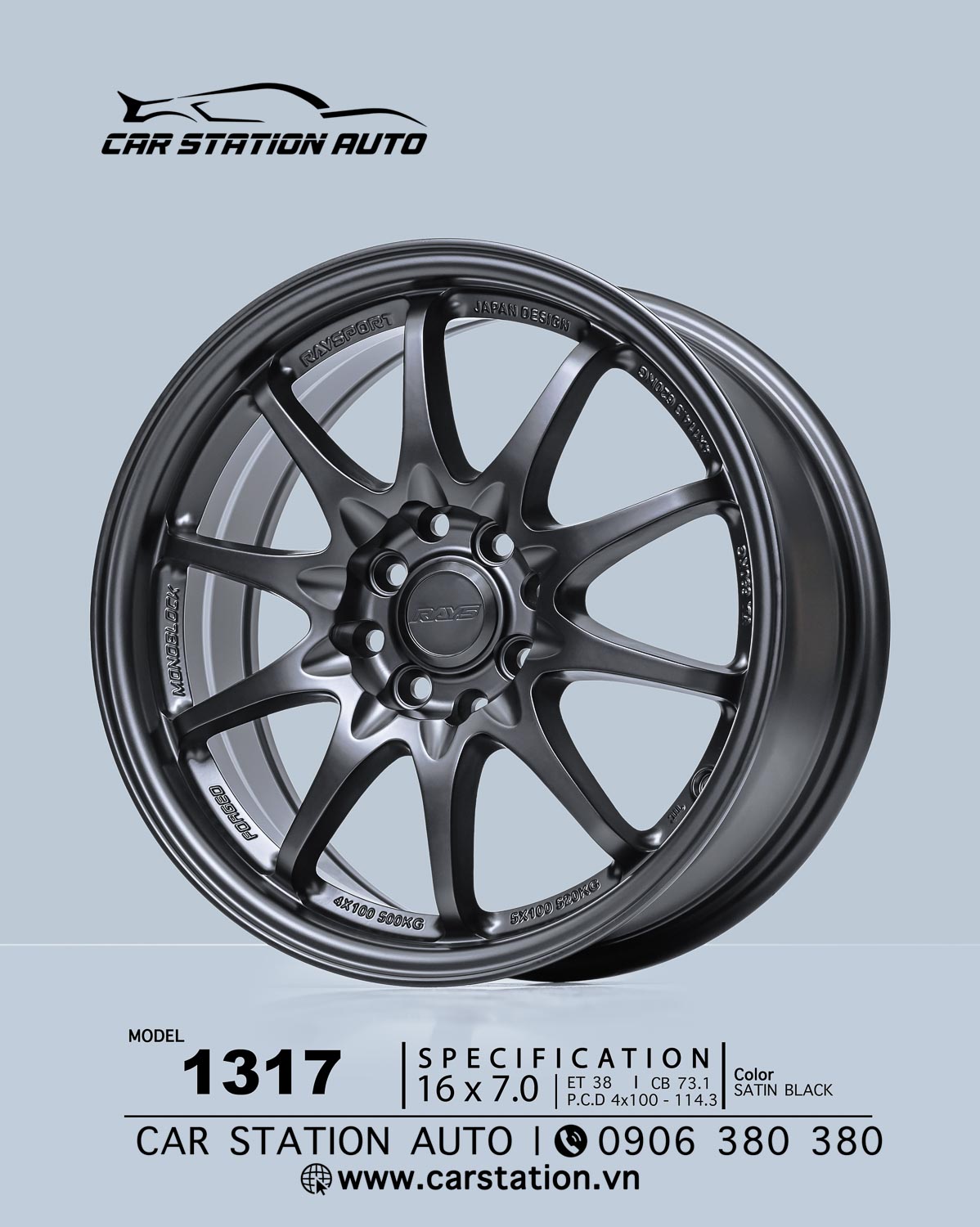 Mâm 16 inch – 1317 - Car Station Auto